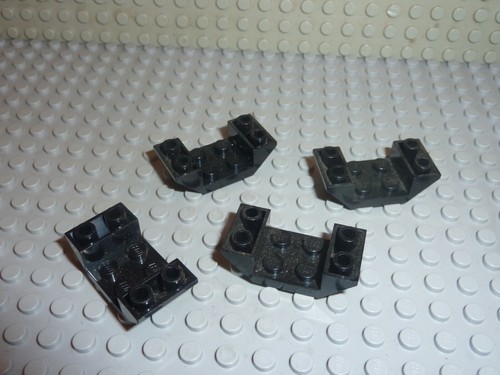 Lego black slope brick ref - x,