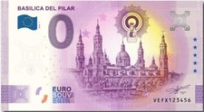 Billet Souvenir 2024 Espagne Basilica Del Pilar