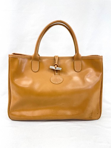 Longchamp coated leather tote - leather,