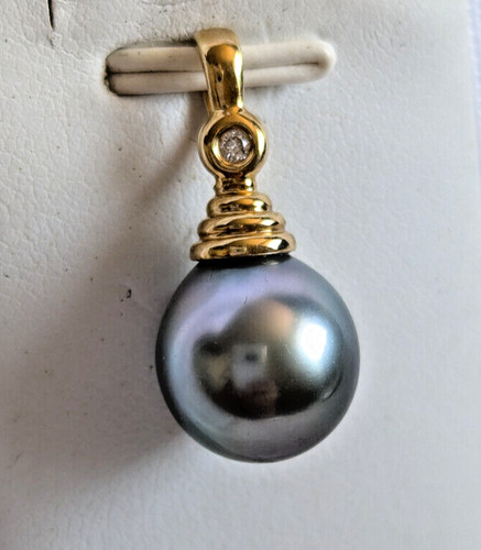 Pendentif 18k diamant - diamant, perle