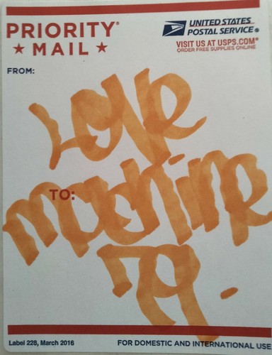 Fuzz one sticker usps love - fuzz,