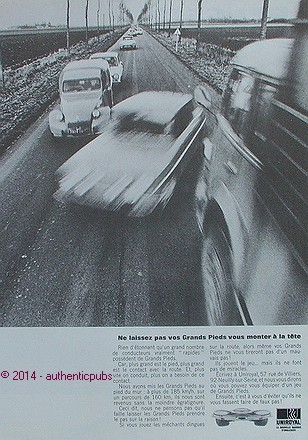 Publicite pneu uniroyal - publicite,