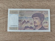 BILLET 20 FRANCS DEBUSSY 1993