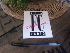 Ancien autocollant radio FM FC