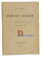 Isis et Osiris Plutarque 1924
