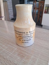 Rare Ancien Pot À Moutarde Maille Paris Dijon Faïence Sarreguemines Digoin