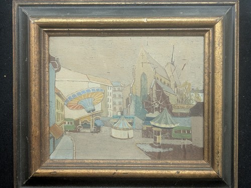 Ancien tableau fête - tableau, forraine
