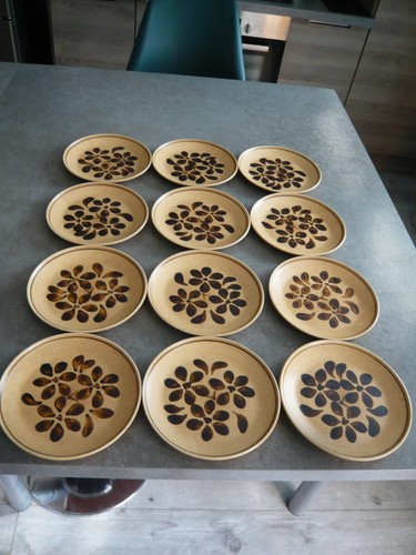 Assiettes dessert faience - dessert,