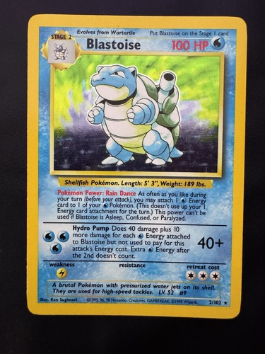 Pokemon card english blastoise - pokemon,