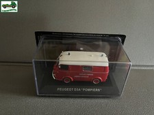 Voiture Miniature Camion Peugeot D3A Pompiers au 1/43