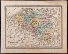 1860ca - Carte géographique