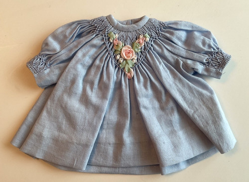 Blue smocked dress - pc,