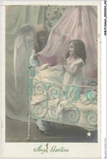 ANBP1-0072-ENFANT - Ange gardien - fillette - berceau