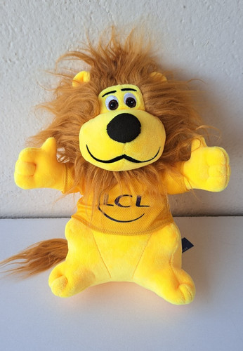 Peluche lion mascotte lcl - lion,