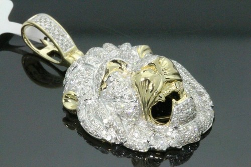 Pendentif tête lion en - tête,