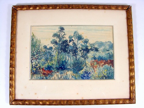 Aquarelle orientaliste 1941 - orientaliste,