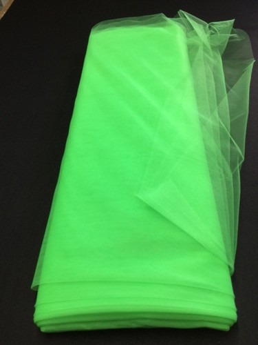 Tulle souple non feu - vert, anis