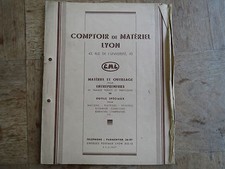 Ancienne brochure comptoir de matériel Lyon maconnerie années 1930 outillage