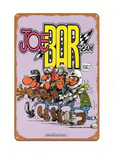 Plaque murale métal - "joe, bar