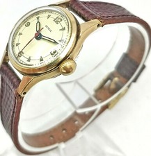 Genève Superbe Mécanique Helbros 71H 1950 Lebrocantheure Montre Vintage Watch 