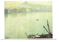 PEINTRE PEINTURE  ALBERT MARQUET  PORT DE MARSEILLE