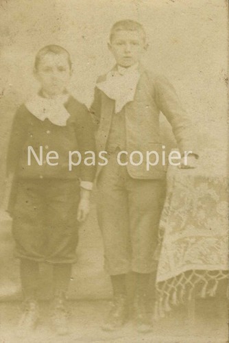Deux enfants 1908 frères - 1908,
