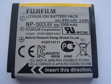 Batterie D'ORIGINE FUJIFILM NP-50 NP50 3.6V 1000mAh GENUINE ORIGINAL Battery 