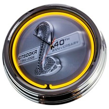 N-0294 Horloge Murale " Shelby Gt 500 Kr " Déco Néon Cuisine Salon Bureau