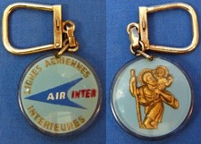 Porte-clés Bourbon Rond - AIR INTER - Compagnie Aérienne - Saint Christophe -