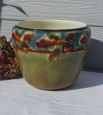 ANCIENNE JARDINIERE POT DE FLEURS  BARBOTINE CERANORD MODELE CHENE