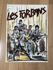 ►AFFICHE - LES FORBANS ( Polydor dédicacée par Bebert  ) - 40X56cm