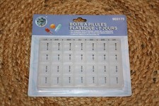 Pilulier Boite à Pilule - Transparente Détachable - Médicament Semainier 7 Jours