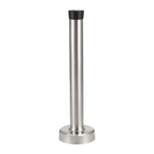201 Acier Inoxydable Butée Porte Butoir Mural Pare-Choc Caoutchouc 150mm Haut
