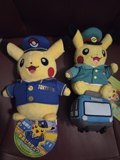 Lot De 2 Peluches Exclusives Pikachu Pokémon Center Tokyo Station Train Japan