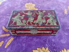 Boite Publicitaire Tôle Lithographiée Etablissement Debray Vue Usine de Clichy