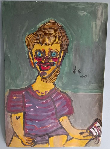 Gouache art brut - gouache,