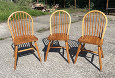 3 chaises ERCOL en état correct années des 1980-90