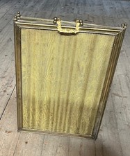 pare feu de cheminèe 1900    panneaux  33 X 48 cm     longueur totale 131 cm