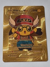 ARALE DRAGON BALL Z DBZ PIKACHU POKEMON COSPLAY CARTE HOLO PRISM ANIME MANGA BD