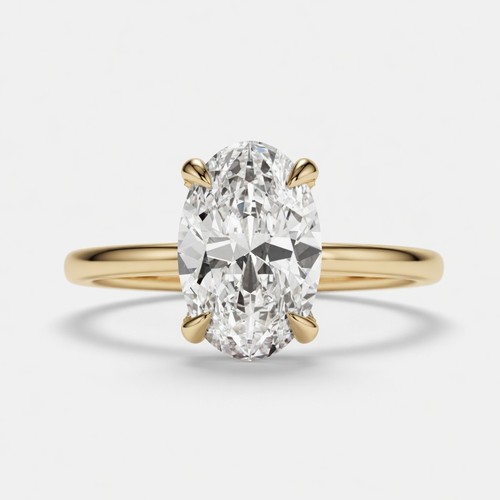 2ct oval lab grown diamond - oval,