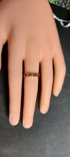 bague or 18 ct diamant rubis   superbe t 52