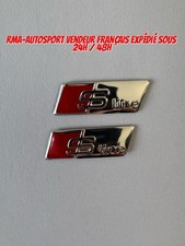 2x Logo Stickers 3D Gris Audi