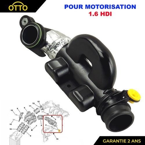 Conduite air admission turbo - conduite,