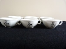 6 tasses à café  porcelaine Aluminite Club Med années 50 - Collector
