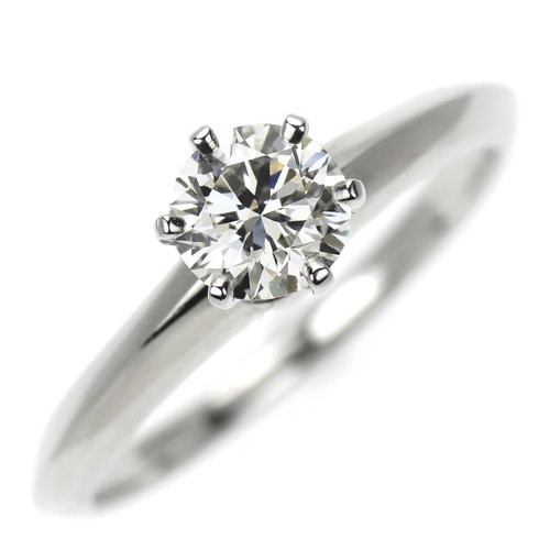 Bague diamant tiffany pt950 - diamant,