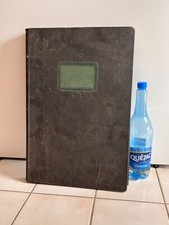 Ancien et grand livre de compte VIERGE Comptabilité écriture journal 50cm X 34cm