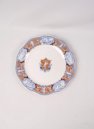 Assiette plate faïence de - en,