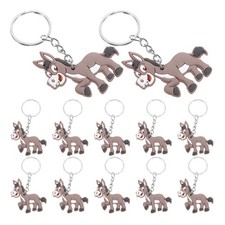  12 Pcs Porte Clé Animaux