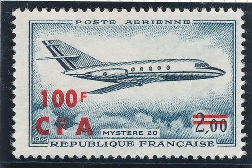 Timbre cfa réunion - cfa, 61**
