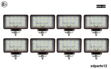 8 Phares de Travail LED 12V 24V 45W Feux Puissants Flood - Camion Voiture 4x4 E9